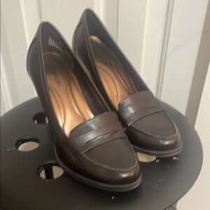 Brown Women's Loafer Heels